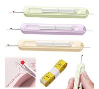 Chiclify Needle Threaders, 2 in 1 Needle Threader Seam Ripper Ripper Tool - Chiclify Needle Threader Seam Ripper (Green+Purple)