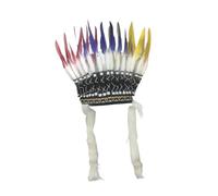 ChicLitonor Native American Feather Headdress, Costume, Chief's Hat for Carnival,