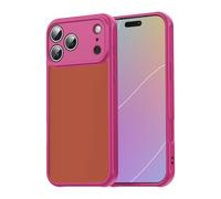 Chicmine Compatible with iPhone 17 Pro Max Case,Integrated Camera Control Button,Luxury Matte Semi-Transparent, Full Camera Protection, Ultra-Slim Shockproof Case Anti-Fingerprint Cover (Peach Pink)