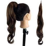 Chicmoi Ponytail Information: Ponytail Hair Extension 32" Dark Brown Beautiful Party Hair Extensions