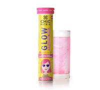 Chicnutrix Glow - Reduced Glutathione 500mg (OPITAC™) & Vitamin C for antioxidant support and detoxification, non-GMO & Vegan - 20 tablets (Strawberry - Lemon flavour)