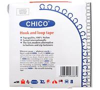Chico Chico-10m x 20mm Hook and loop Sew and Stick White, Synthetic Material, 24 x 24 x 3 cm