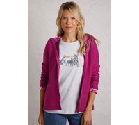 Chicoa Full Zip Macaroni Hoodie Weird Fish Magenta 8