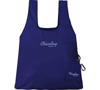 ChicoBag Original Compact Reusable Grocery Bag w/Attached Pouch and Carabiner Clip | Perfect for Shopping, Travel, Organization | Eco-Conscious Packable Tote | Mazarine Blue (Pack of 1)