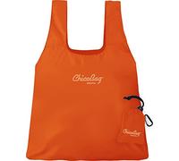 ChicoBag Original Compact Reusable Shopping Bag with Attached Pocket and Carabiner Clip, Perfect for Shopping, Travel, Organization, Eco-Friendly, Packable, Orange Peel (1
