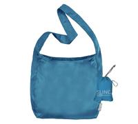 ChicoBag Sling rePETe + Refine | Eco-friendly Messenger-Style Reusable Tote Bag, Sapphire, L
