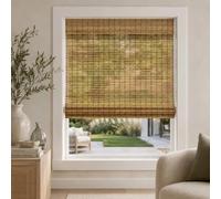 CHICOLOGY Bamboo Roman Shades - Customer Favorite Light Filtering Blinds for Windows, Premium Quality, Ideal for Home, Squirrel Brown, 35"W X 64"H