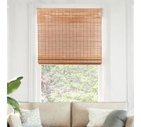 CHICOLOGY Bamboo Roman Shades - Customer Favorite Light Filtering Blinds for Windows, Premium Quality, Ideal for Home, Squirrel Brown, 29"W X 64"H