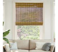 CHICOLOGY Bamboo Roman Shades - Smart Choice Eco-Friendly Light Filtering Blinds for Windows, Premium Quality, Ideal for Home, Fox, 32"W X 64"H
