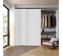 CHICOLOGY Blinds for Sliding Glass Doors, Vertical Blinds for Patio Doors, Room Divider,Skyrise White (Light Filtering) W:46-86 x H: 0-96 inch