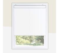 Chicology Cordless Roller Shades Snap-N'-Glide, Blackout Window Treatments Perfect for Living Room/Bedroom/Nursery/Office and More.Byssus White (Room Darkening), 27"W X 72"H