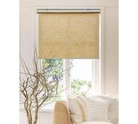 CHICOLOGY Cordless Roller Shades Snap-N'-Glide Perfect for Living Room/Bedroom/Nursery/Office and More, 23" W X 72" H, Felton Cream (Natural Woven)