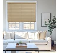 CHICOLOGY Mini Blinds for Windows - Horizontal Window Blinds, Gloss Cappuccino, 22"W x 72"H