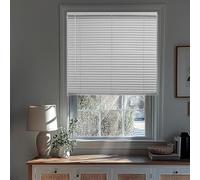 CHICOLOGY Mini Blinds & Shades - Window & Door Blinds, Blackout Midnight White, 16"W x 60"H