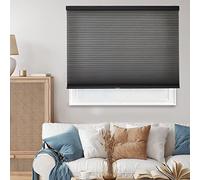 Chicology Privacy Single Cell Window Blind, Polyester Metal Plastic, Morning Fog, 30" W x 64" H