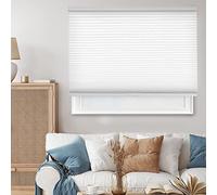 Chicology Privacy Single Cell Window Blind, Polyester Metal Plastic, Morning Mist, 36" W x 84" H