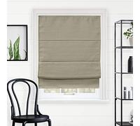 Chicology Roman Shades for Windows, Roman Window Shades, Roman Shades, Blackout Shades, Window Treatments, Window Shades for Home, Window Shade, 27" W X 64" H, Del Mar Sandscastle (Blackout)