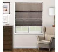 CHICOLOGY Roman Shades for Windows, Roman Window Shades, Roman Shades, Window Treatments, Window Shades for Home, Window Shade, Ridgewood Dark Elm (Privacy & Light Filtering), 29" W X 72" H