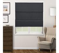 CHICOLOGY Roman Shades for Windows, Roman Window Shades, Roman Shades, Window Treatments, Window Shades for Home, Window Shade, Ridgewood Grey (Privacy & Light Filtering), 35" W X 72" H