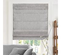CHICOLOGY Roman Shades for Windows, Window Treatments, Roman Shades, Roman Window Shades, Room Darkening Shades, Window Shades, 39"W X 64"H, Belgian Denim (Privacy & Light Filtering)