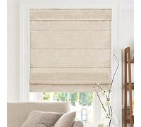 CHICOLOGY Roman Shades for Windows, Window Treatments, Roman Shades, Roman Window Shades, Room Darkening Shades, Window Shades, 47" W X 72" H, Belgian Flax (Privacy & Light Filtering)