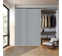 CHICOLOGY Sliding Door Blinds - Vertical Blinds for Patio Doors, Room Divider, Skyrise Grey (Light Filtering) W:46-86 x H: 0-96 inch