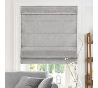 Chicology, Window Treatments, Roman Shades, Fabric, Belgian Denim (Privacy & Light Filtering), 23" W X 64" H