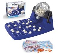 Chicos - Automatic Bingo Lottery with 72 Cards | Bingo Board Game for Adults and Children | 90 Indelible Balls and Coloured Game Tokens | Drum with Automatic Extraction (20902)