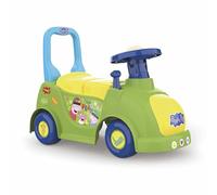 Chicos Knights Peppa pig for children 1 year | Comfortable and stable walker and handrail | Storage under seat | Children's car with steering wheel and handle | from 10 months, blue (35220)