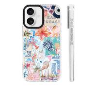 ChiCs-Flaura for iPhone 17 Case [Military-Grade Drop Protection/Motivational Soft Slim TPU Protective/Camera Protection/for Women & Girls] - Tropical East Coast Summer Collage