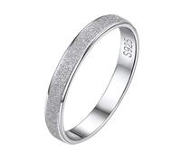 ChicSilver 3mm Sterling Silver Womens Rings Simple Plain Midi Ring for Stacking Wedding Jewelry