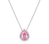 ChicSilver 925 Sterling Silver October Birthstone Necklace for Women Sparkling Pear Gemstone Pendant Fashion Jewelry