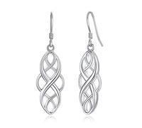 ChicSilver Hypoallergenic Earrings for Womne 925 Sterling Silver Celtic Knot Drop Earrings Eternal Love Jewellery