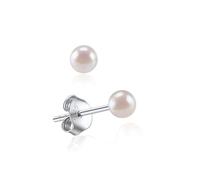 ChicSilver Silver Earrings for Women Sterling Silver Pearl Earring Studs 4MM Cultured Freshwater Pearl Ear Jewellery for Ladies