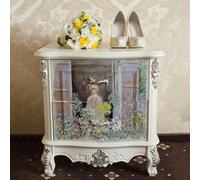 ChicSkin Art Decoupage Decor Tissue Paper for Nightstand Decoration, Decorative Oil Painting Art Tissue Decoupage Furniture Decoration, Garden Girl Art Paper Crafts for Furniture 42X50CM