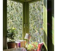 ChicSkin Rainbow Stained Glass Window film Privacy Green Leaves 300x43CM
