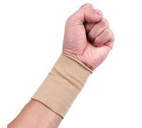 CHICTRY 1 Pair Forearm Tattoo Cover Up Sleeves Concealer Unisex Compression Wrist Brace Support for Arthritis Carpal Tunnel Muscle Joint Pain Relief Nude L
