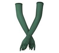 CHICTRY 1 Pair Sheer Mesh Long Gloves Over Elbow Length Anti Slip Full Finger Mittens for Opera Cosplay