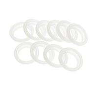CHICTRY 10Pcs Silicone Sealing O-Rings Gaskets Airtight Leak Proof Vacuum Bottle Cover Mug Stopper Gaskets for 4.5/5.2cm Thermal Cup Lid White 1.8 inches