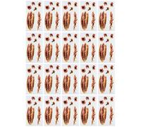 CHICTRY 20 Sheets Halloween Zombie Stitches Temporary Tattoos, Fake Scars Wound Vampire Tattoos For Pranks Party X 196 One Size