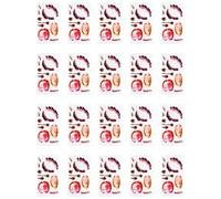 CHICTRY 20 Sheets Halloween Zombie Stitches Temporary Tattoos, Fake Scars Wound Vampire Tattoos For Pranks Party X 214 One Size