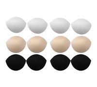 CHICTRY 3/6 Pairs Sponge Bra Inserts Pads Removable Push Up Liner Pad Bra Inserts for Crop Top Bikini Swimsuit Mastectomy 6 Mixed Color C One Size