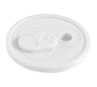CHICTRY 70mm Silicone Lids with Straw Hole, Reusable Soda Can Covers Fits Standard For Canned Beverage, Beer, Juice White One Size