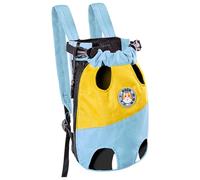 CHICTRY Adjustable Dog Carrier Backpack Pet Front Legs Out Dog Bags for Hiking Traveling Small Medium Dogs Travel Bag Blue S