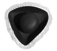 CHICTRY Adults Tricorn Hat Felt Cap Flanging Brim Triangle Hats for Themed Party White One Size