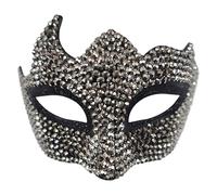 CHICTRY Bling Rhinestone Eagle-beak Mask Venetian Party Prom Half-face Mask Masquerade Costume Accessory Coffee Horn Type One Size