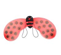 CHICTRY Butterfly Bee Wings Lady Beetle Insect Wings And Headband Tutu For Halloween Christmas Birthday Party Red 1 Pc Wing One Size