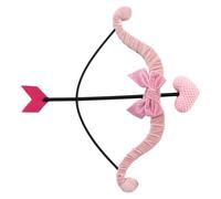 CHICTRY Cupid Bow And Heart Arrow Set Valentine's Day Angel Wings Costume Accessories For Adults 1Pc Pink Bow Knot Type One Size