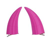CHICTRY Devil Horn Hair Clips Bull Horns Hairpin Anime Headwear for Carnival Dress Up Party Purple One Size
