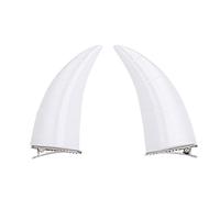 CHICTRY Devil Horn Hair Clips Bull Horns Hairpin Anime Headwear for Carnival Dress Up Party White One Size
